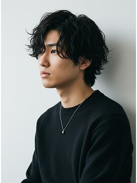 キャンバス バイ ネオリーブ 横浜西口(Canvas by neo.) フェザーパーマ/センターパート/ニュアンスパーマ/マッシュ/横浜