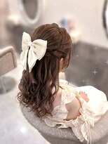 ヘア サロン クラン ソア 心斎橋店(hair salon clan soar)&nbsp;ハーフアップ【クランソア】ヘアメ/ヘアセット