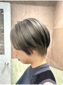 ★マッシュショート！デザインカラーで個性派ショートヘア横浜