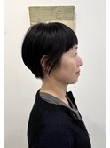 30代40代50代マッシュショート似合わせ小顔カット前髪あり