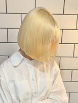 ベレーザ 渋谷神南(Beleza)&nbsp;16824抜きっぱなしブロンドホワイトブロンド韓国ミニマルボブ