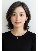 ゲイン(Gain)&nbsp;大人上品ロングレイヤー×透け感シースルーバング