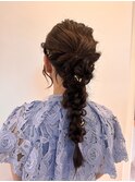 【MONA名古屋駅/名駅】編みおろしアレンジ/ヘアセット