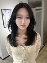 エトワ 中央店(etoi)&nbsp;大分ハッシュカット韓国レイヤーカットミディアムレイヤーかるめ