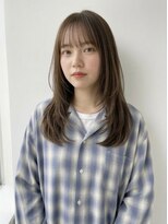 キビト(kibito) グレージュハッシュカットロングレイヤーカット20代30代40代
