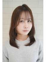 ヘアーアンドメイク ニューヨークニューヨーク 姫路店(Hair&Make NYNY)&nbsp;ミディアムレイヤー/ナチュラルベージュ