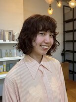 オルセン(OLSEN)&nbsp;ボブ/ パーマ/ブラウン/ボブパーマ/くせ毛風パーマ