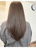 似合わせカット+髪が綺麗になるストレート＋髪が綺麗になるカラー【Tr込】