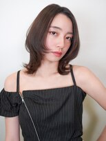 ラフィスヘアー ファン 池袋店(La fith hair fun) 【La fith】顔回りレイヤー×くびれボブ×センターパート