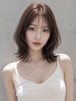 ユーフォリア 渋谷グランデ(Euphoria SHIBUYA GRANDE)&nbsp;ハッシュカット韓国ヘア顔周りレイヤーグレージュカラー