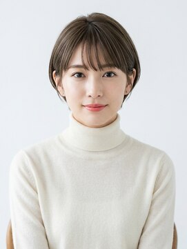 フープ 川越(hoop) オリーブカラー×ショートボブ