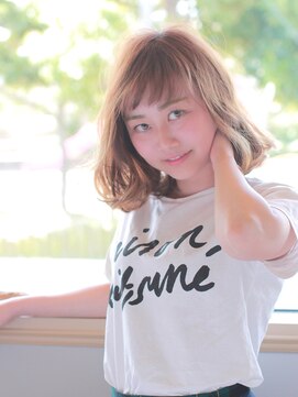 テューア ヘア ガーデン(tua hair garden) シースルーバングが可愛いラフボブディ