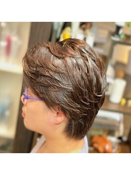 オムヘアーツー (HOMME HAIR 2) ニュアンスパーマ+ワンメイクカラー