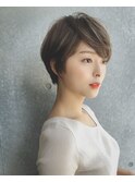 ショートボブ　大人かわいく　スタイリング簡単《岡野》