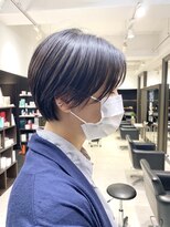 ヘアーサロンデフォーエバールークス(hairsalon de Forever Lux) 大人女性のえりあし短めショート　前髪伸ばし中