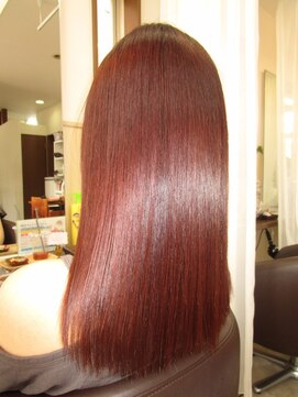 コアフィールフィス(COIFFURE fils) 【見附・今町】オレンジブラウン　髪質改善トリートメント