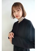 まとまり感のある柔らかボブ