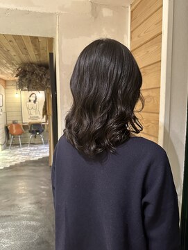 チョビー(Chobii) 表参道デジタルパーマ人気コテ巻き風パーマイルミナカラー9968