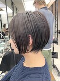 丸みショート ボブ 小顔 