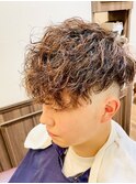 韓国マッシュ/ダークアッシュ/ニュアンスパーマ/スペインカール