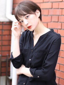 グランド(GRAND) 大人かわいい/ココアブラウン/フリンジウェーブ/神谷茜