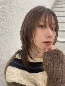 メイカ(MEIKA) ”たっぷりレイヤー×オリーブベージュ”　なかもと はな