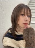”たっぷりレイヤー×オリーブベージュ” なかもと はな