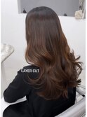 韓国アイドル風レイヤーカット♪