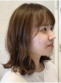 ミルクティーベージュダブルカラーケアブリーチインナーカラー