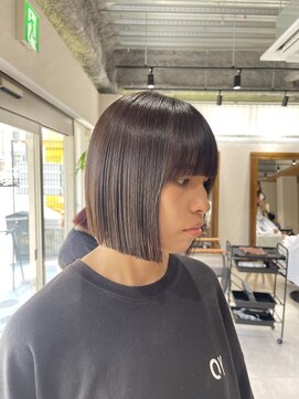 アドア 横浜(ADORE) 【ADORE横浜】切りっぱなしボブ×顎下2センチ