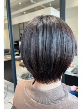 クラップス 弘明寺店(CLAPS) 丸みショート×ダークグレー