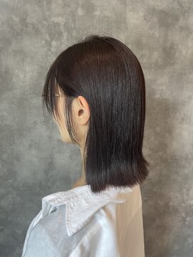 ブランカヘアー 刈谷(BLANCA HAIR) 暗髪×ぱつボブ