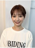 ショートカット/髪質改善縮毛矯正白髪ぼかしレイヤーカラーボブ