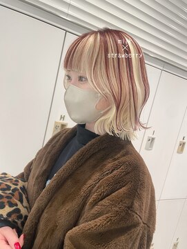 アッシュ 武蔵小金井店(Ash) ＼ミルク×ストロベリー×アンブレラカラー／