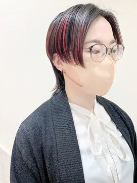 ネオリーブカップ 町田店(Neolive capu) ウルフ前髪なし　メルティカラー　似合わせカット