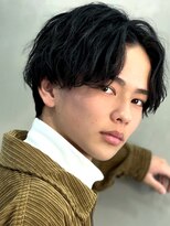センターパートニュアンスパーマ韓国カルマパーマコンマヘア