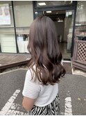 【#ダークチョコレートブラウン】×艶カラー×艶ロング