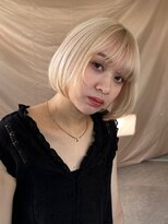 サンクプロジェクト(cinq PROJECT)&nbsp;韓国ヘア顔周りレイヤーミルクティーベージュグレージュカラー