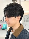 センターパート ニュアンスパーマ