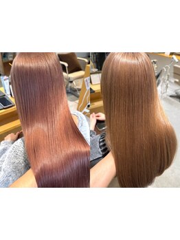 最高の手触りと持ちを実現◇カラーが映える艶髪へ［四日市/ブリーチ/ダブルカラー/インナーカラー]