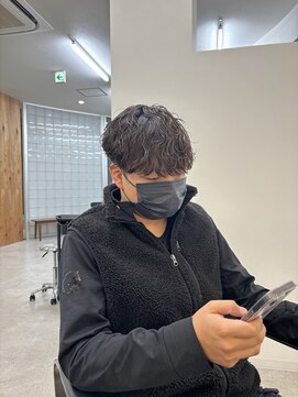 波巻きパーマ×グラマッシュ