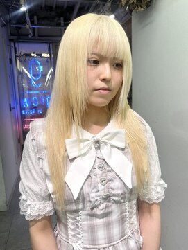 グロウ 渋谷(grow) ☆黒髪から1日でブロンド抜きっぱなしヘアー☆