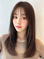 ロティー(loty)&nbsp;レイヤー 顔周りレイヤー 前髪カット ベージュ ブラウン 透明感