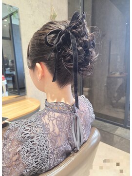 リップル(Ripple) 【海浜幕張 Ripple】フェミニンアップ×18mmベロアリボン