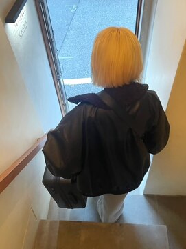 カンナ オーガニック ヘアデザイン(CANNA ORGANIC & HAIR DESIGN) ヴィーガンブリーチで抜きっぱなしブロンド