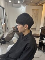 メンズカット バイ ソイクフ(メンズカット by SOY-KUFU)&nbsp;フェザーパーママッシュセンターパートスパイラルパーマ