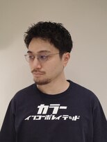 プールサイド(POOLSIDE)&nbsp;ピンパーマ　メンズパーマ　スパイキーショート　福岡　博多区