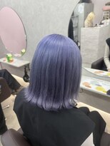 アン ブリーチ 大宮駅東口店(UN BLEACH)&nbsp;ブリーチ２回ブルーラベンダーカラー