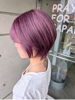ファースト 西新発田店(FIRST)&nbsp;ショートボブ×ラベンダーピンク