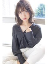 アリエ(Allie)&nbsp;【Allie】ブラウンベージュ×外ハネミディ